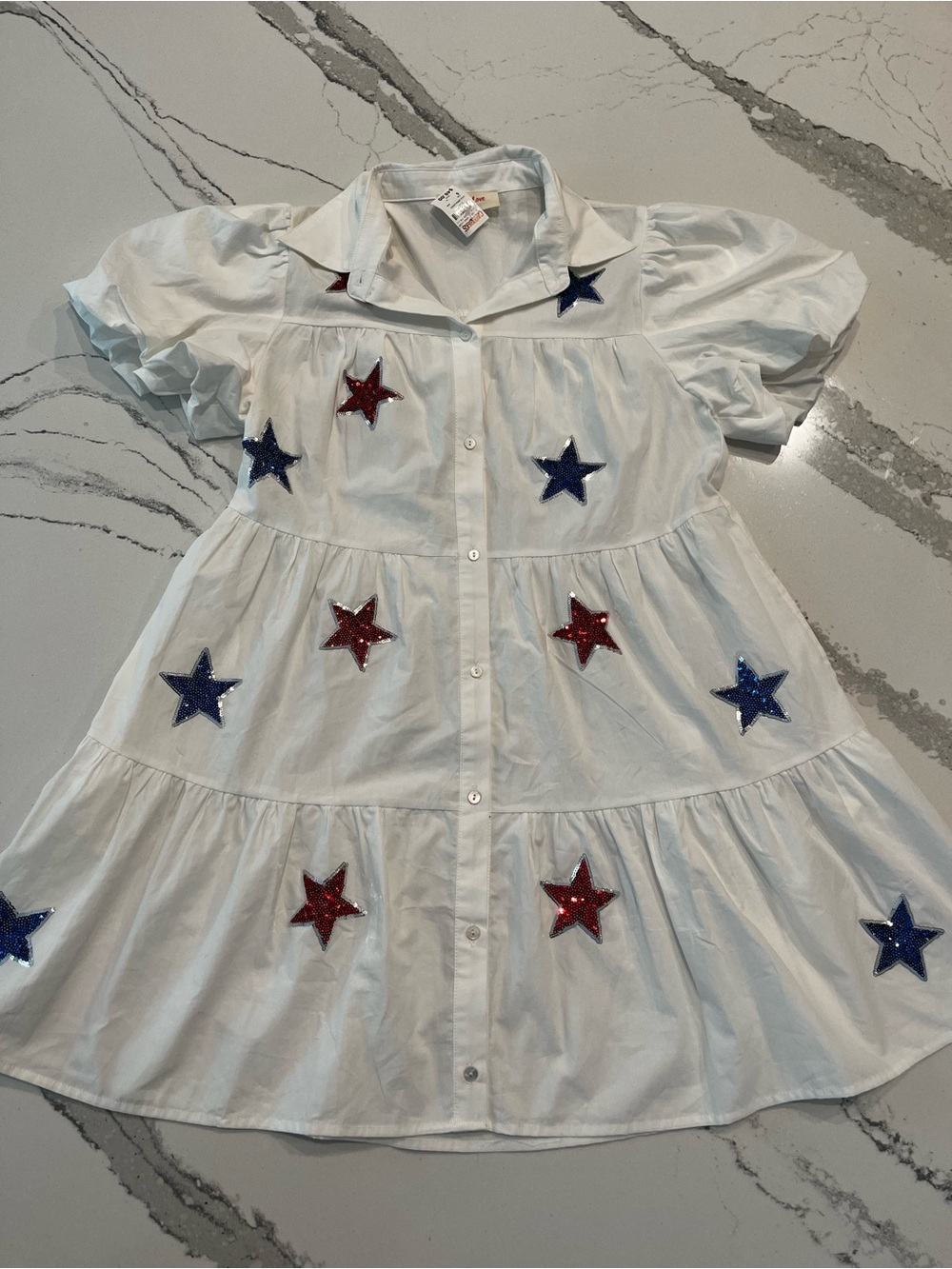 NWT Cavender’s Patriotic Star Dress – Size Small